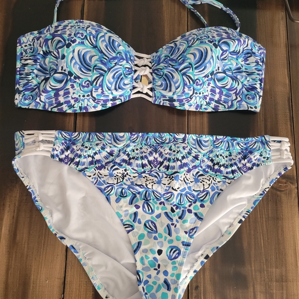 EUC sz 14 lilly pulitzer call my shell phone set